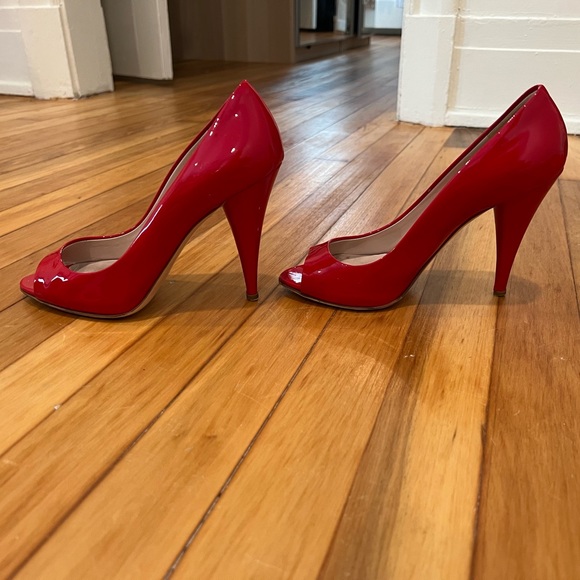 Miu miu red patent heels shoes 36 - Picture 3 of 4